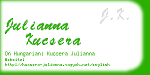 julianna kucsera business card